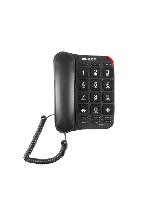 Teléfono Números Grandes N / B /  Modo pausa-1