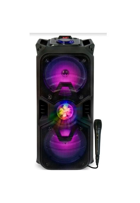 Parlante Karaoke Bluetooth Rgb Mlab Funky Disco +micrófono. Color Negro-0