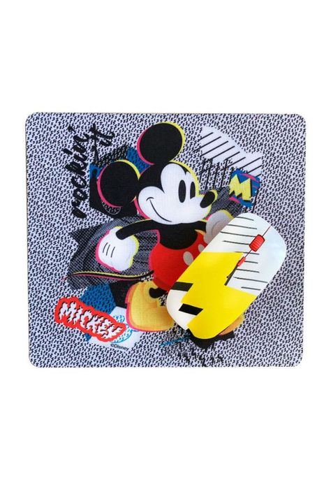 Kit mouse inalámbrico + mousepad Mickey Mouse-0