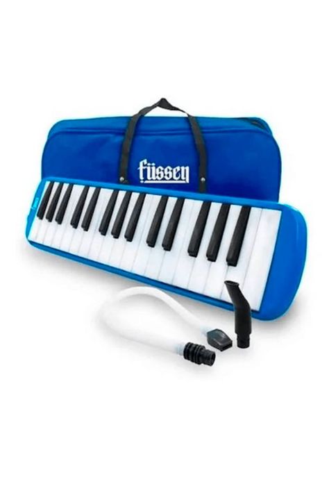 Teclado Musical Fussen Melódica 32 Azul Con Funda Mlab-0