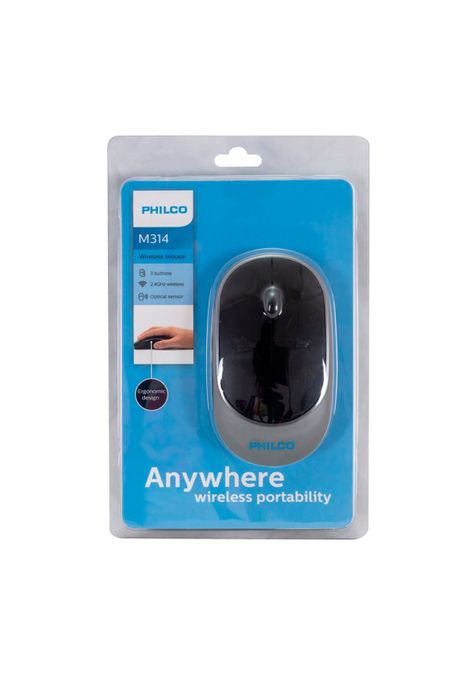 Mouse Inalámbrico Negro Spk7314 Pro Philco -1