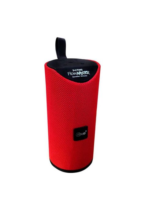 Parlante Mlab Flow Master 8858 Bluetooth Usb Fm Rojo-2