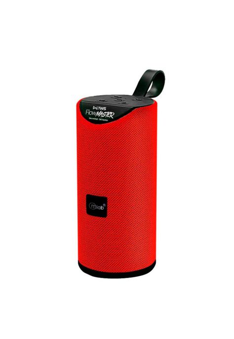 Parlante Mlab Flow Master 8858 Bluetooth Usb Fm Rojo-4