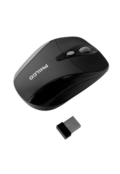 Mouse Inalámbrico Negro 3 Botones DPI 1000 1 millón de clicks Philco -1
