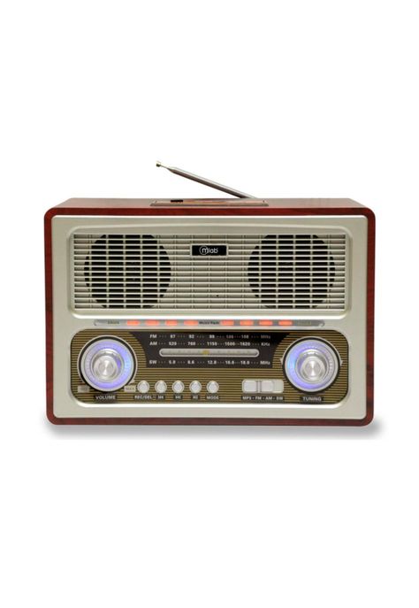 Radio Retro Recargable Bt/usb/fm Mlab Color Café-2
