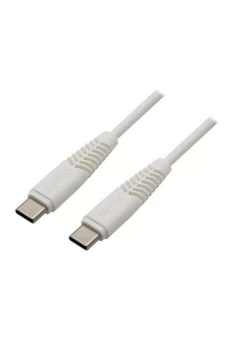 Cable Philips Ubc-C A Usb-C 1m 2a Max Blanco DLC5531CW -0