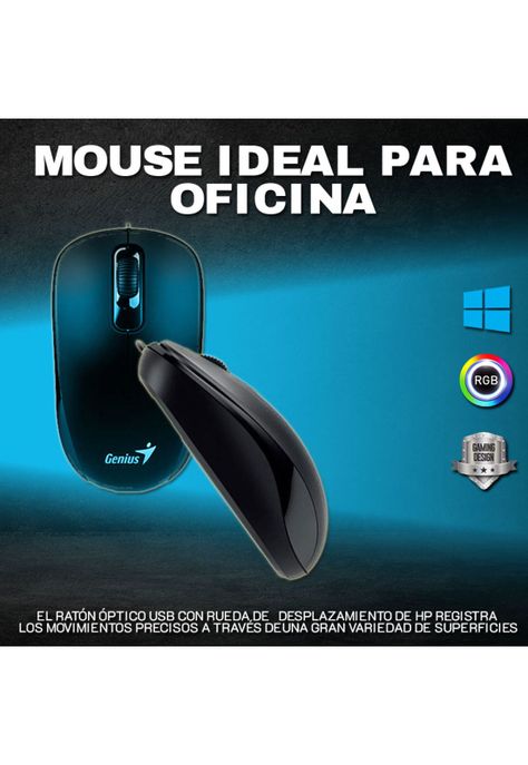 Mouse Genius DX-110 / USB / 3 botones / 1000 DPI-2