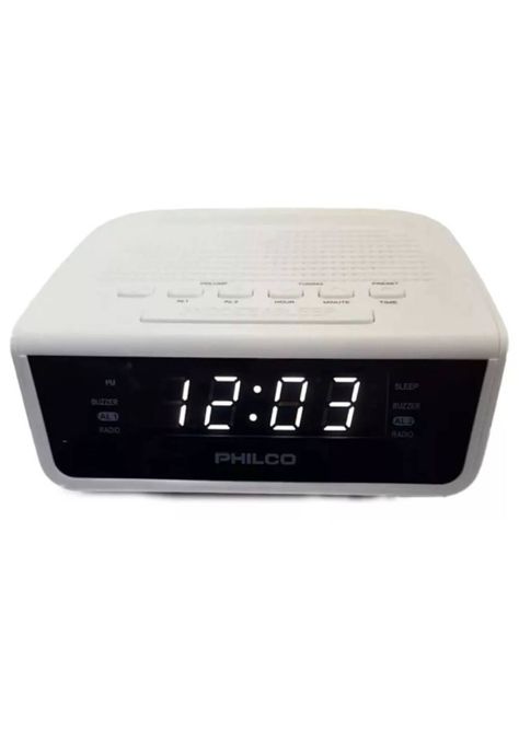 Radio Reloj PAR2106 Despertador Con Alarma Dual Y Radio Fm Philco-0