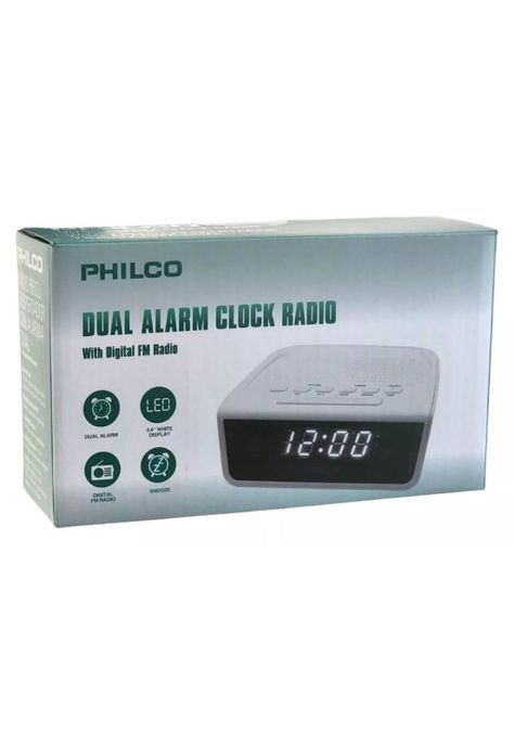 Radio Reloj PAR2106 Despertador Con Alarma Dual Y Radio Fm Philco-1