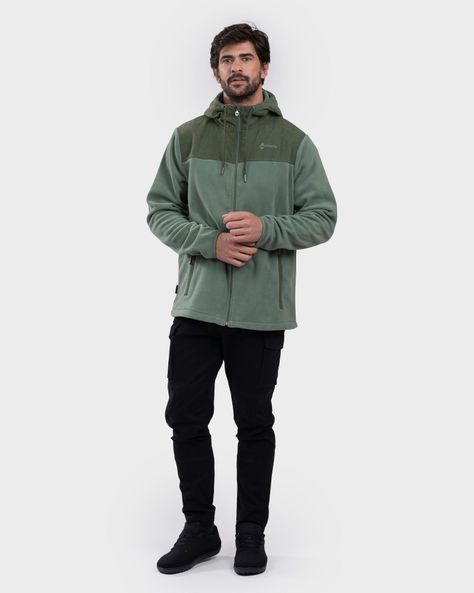 Polar Hoodie Eco Hovenir Hombre Light Green Gnomo-0