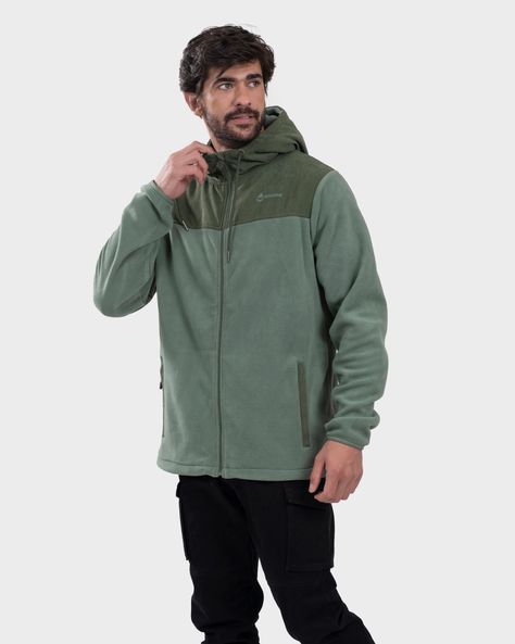 Polar Hoodie Eco Hovenir Hombre Light Green Gnomo-1