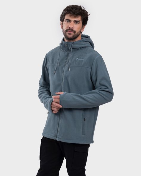 Polar Hoodie Eco Hovenir Hombre Indigo Gnomo-1