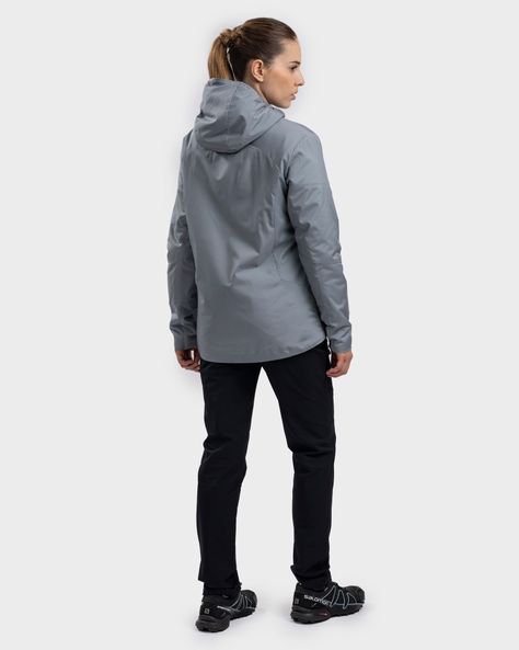 Chaqueta Hoodie Welky Mujer Light Grey Gnomo-2