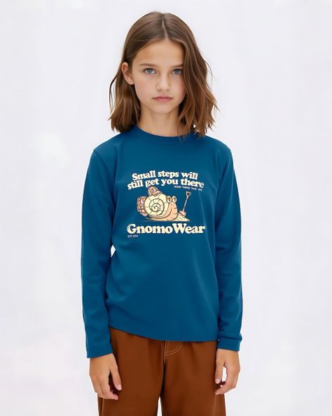 Polera Eco Manga Larga F-17 Niños Gnomo-0