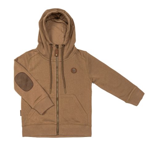 Poleron Hoodie Eco Mamekito Kids Brown Gnomo-0