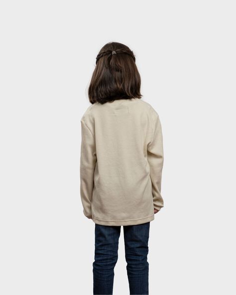 Polera Lodlamita Waffle Manga Larga Kids Beige Gnomo-2