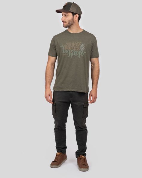 Polera Eco F-7 Hombre Green Gnomo-0