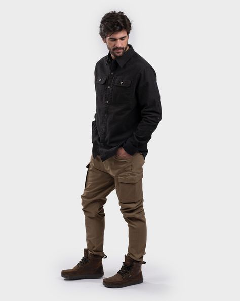 Camisa Talvot Black Hombre Gnomo-0