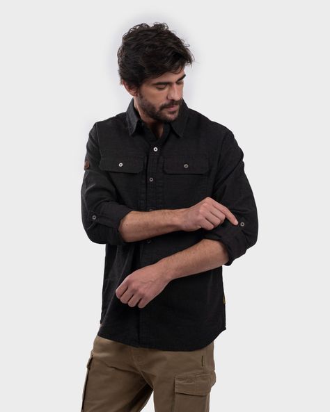 Camisa Talvot Black Hombre Gnomo-1