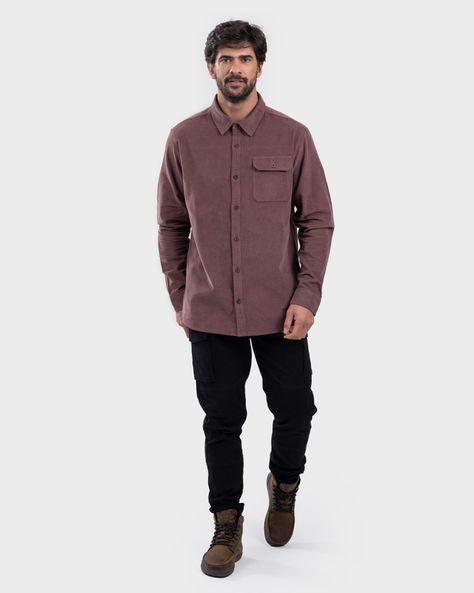 Camisa Cotelé Zarlos Hombre Bordeaux Gnomo-0