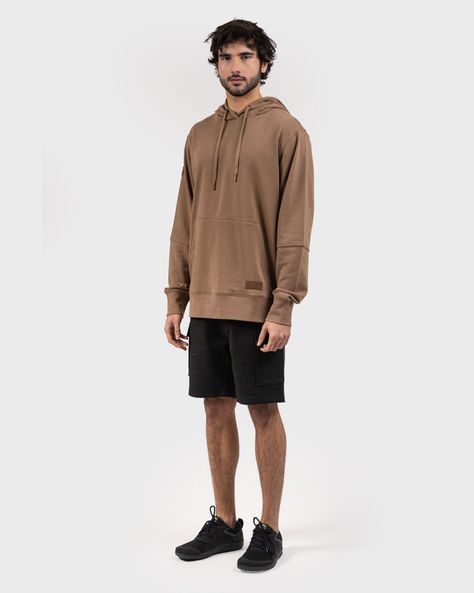 Poleron Hoodie Eco Franek Hombre Brown Gnomo-0