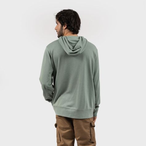 Poleron Hoodie Eco Mamek Hombre Light Green Gnomo-1