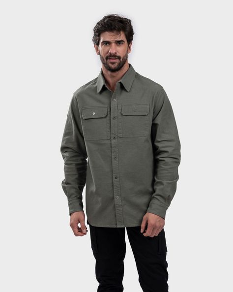 Camisa Talvot Hombre Green Gnomo-0