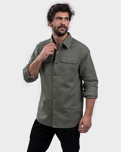 Camisa Talvot Hombre Green Gnomo-2