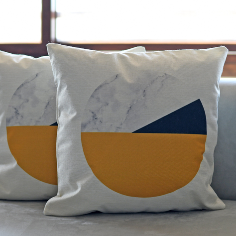 Fundas De Cojín Moon Crudo Set 2 Cuadrado 43x43cm Decoración-0