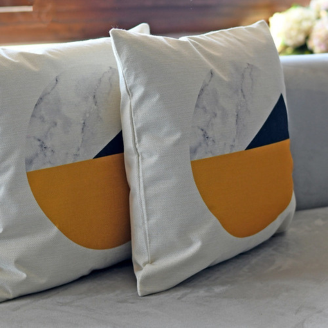 Fundas De Cojín Moon Crudo Set 2 Cuadrado 43x43cm Decoración-1