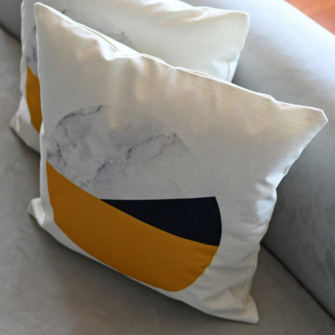 Fundas De Cojín Moon Crudo Set 2 Cuadrado 43x43cm Decoración-2