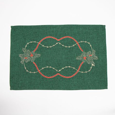 Set 2x Tapetes Guarda Navideña Verde 30x45 cm Navidad-3