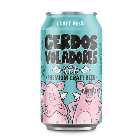 Pack 12 Cervezas Cerdos Voladores Gluten Free - Pale Ale 330cc-1