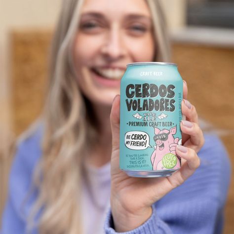 Pack 12 Cervezas Cerdos Voladores Gluten Free - Pale Ale 330cc-2