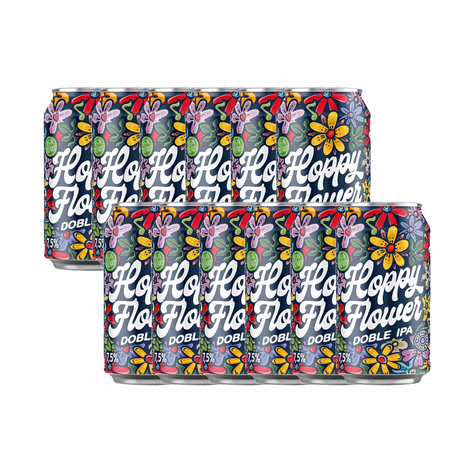 Pack 12 Cervezas Hoppy Flower Gluten Free Doble IPA 330cc-0