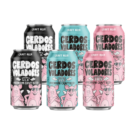 Pack 6 Cervezas Cerdos Voladores-0