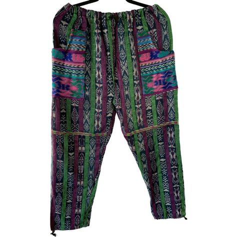 Pantalones Mexicanos unisex de telar y bordados a mano-1