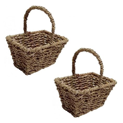 Cesta de Fibras Naturales Set-0
