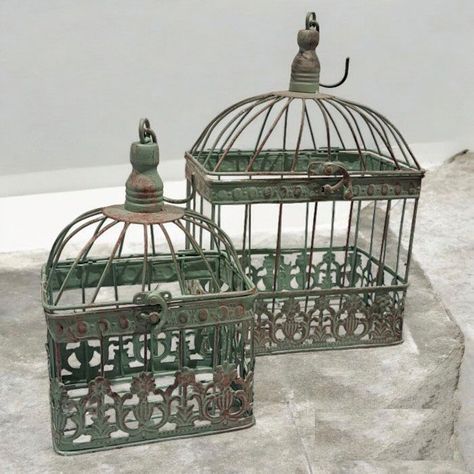 Jaula Decorativa Metal Set-2