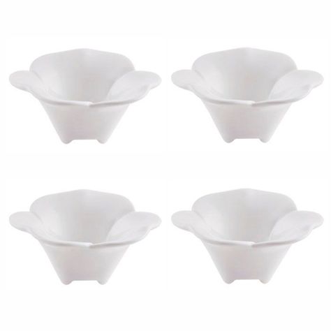 Set de 4 platos diseño flor-0