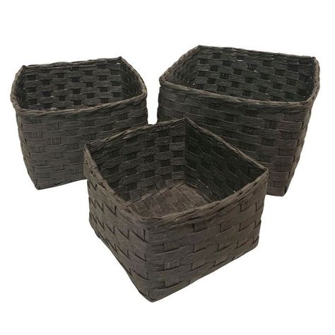 Cestas negras set de 3-2