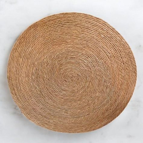 Alfombra Yute Redonda 90 cm Decoración Interior Color Marrón-1