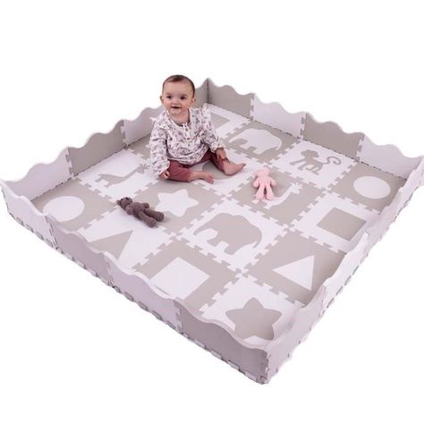 Alfombra Juegos Bebe Goma Eva Animales 150x150cm-0