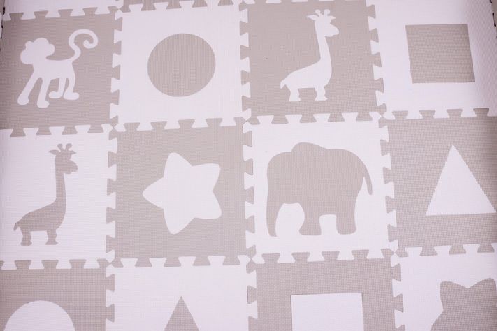 Alfombra Juegos Bebe Goma Eva Animales 150x150cm-2