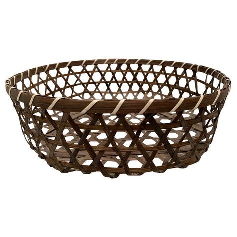 Cesta de bambú redonda-0