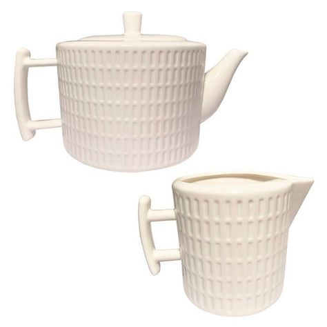 Set de Tetera y Lechera de Porcelana-0