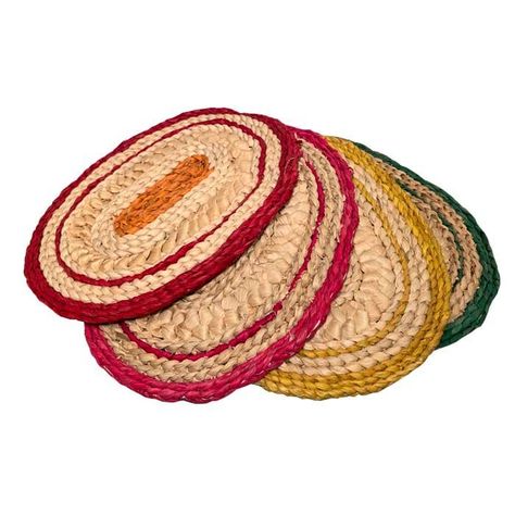 Posa Fuentes o Individuales de Fibras de Colores-0