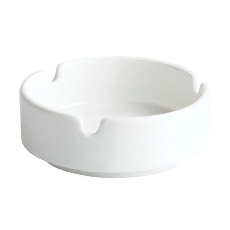 Set X2 Ceniceros De Porcelana Blanco 10cm-0