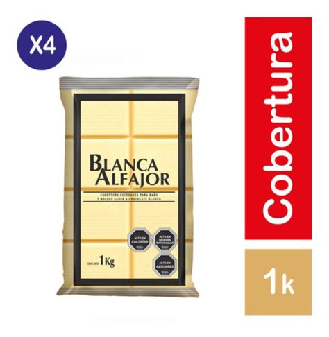 Pack 4 - Ambrosoli Cobertura Blanca Alfajor 1kg-0
