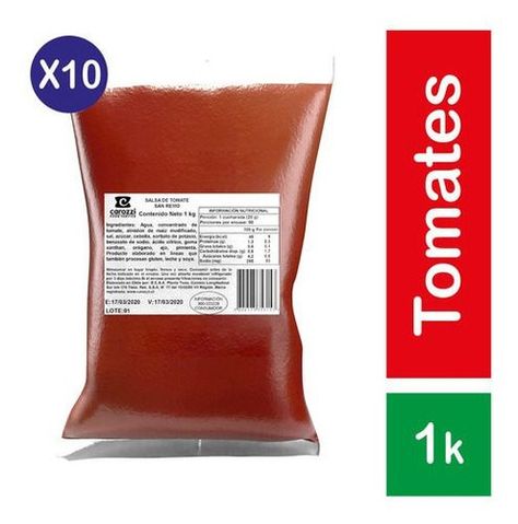 Pack 10 - San Remo Salsa De Tomate Italiana 1kg-0